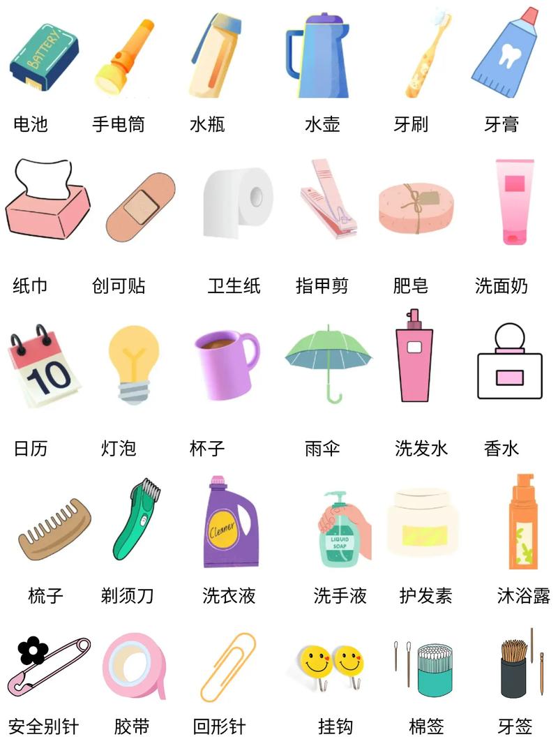 居家必備 常見(jiàn)生活日用品英語(yǔ)單詞速查手冊(cè)